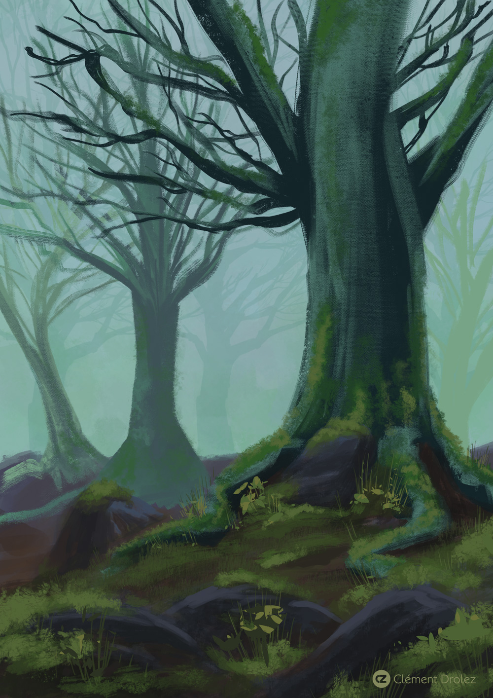 Speed painting : Forêt
